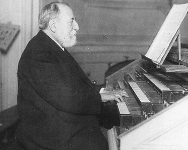 Saint-Saens playing organ