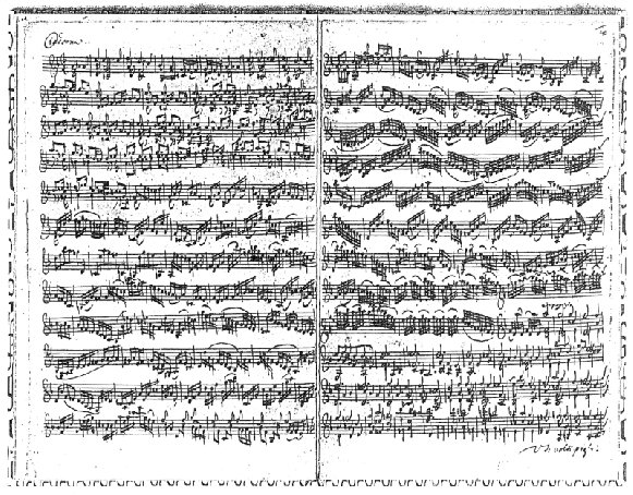 Bach Chaconne original manuscript