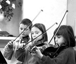 Student violinists