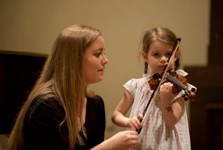 Teaching violin