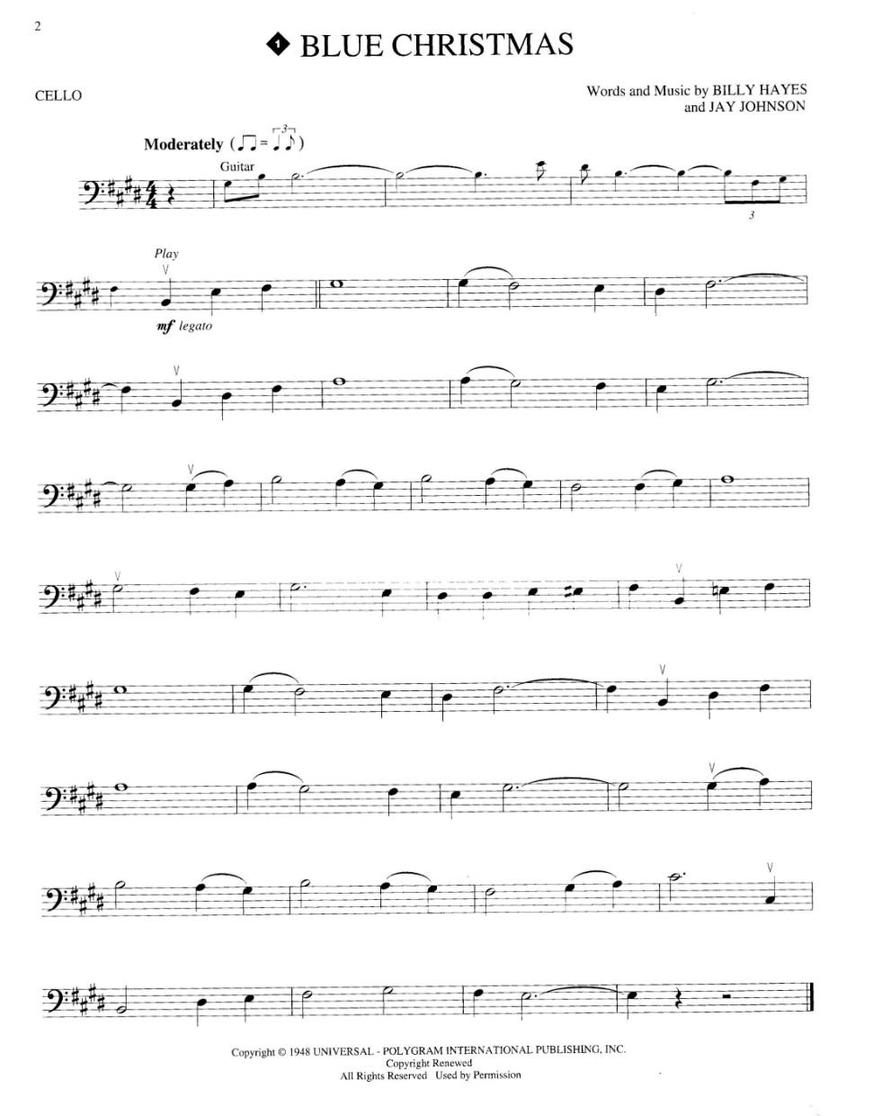 Christmas Sheet music For Strings - Part Three: Solos with Audio