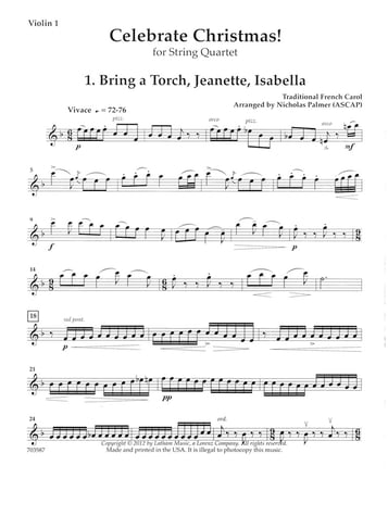The First Noel - Jazz Arrangement For Flute Quartet - Sheet Music