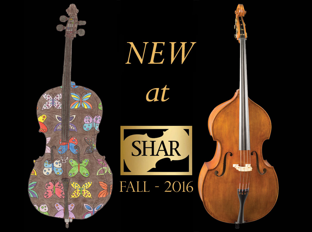 New at SHAR Fall 2016 Cello and Bass Strings, Electrics, Accessories